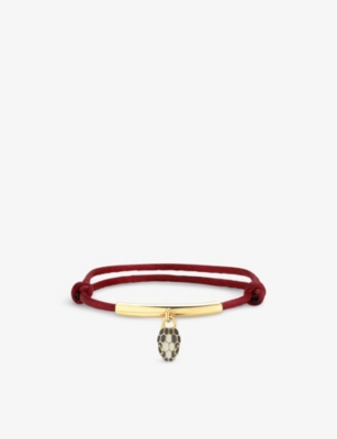 BVLGARI Serpenti Forever leather bracelet Selfridges