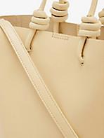 JIL SANDER: Giro brand-embossed leather tote bag