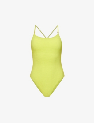SEAFOLLY SEAFOLLY WOMEN'S WILD LIME SEA DIVE TEXTURED SWIMSUIT,63762694