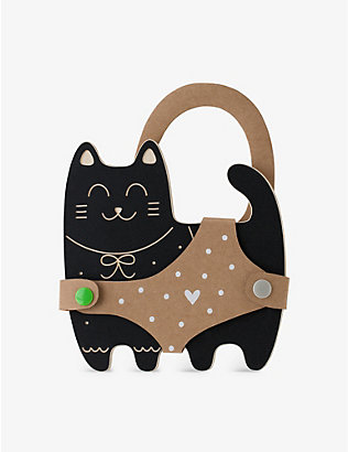 MILIN ：猫咪木质粉笔板 19 厘米