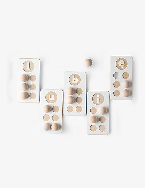 MILIN: Braille Alphabet wooden set
