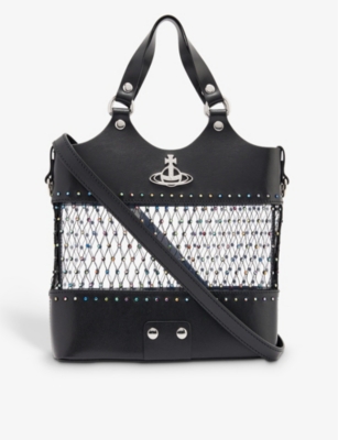 Vivienne Westwood Black Crystal Roxy Diamante Mesh-embellished