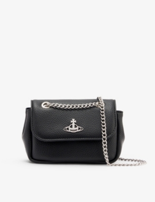 Shop Vivienne Westwood Emma Vegan-leather Shoulder Bag In Black