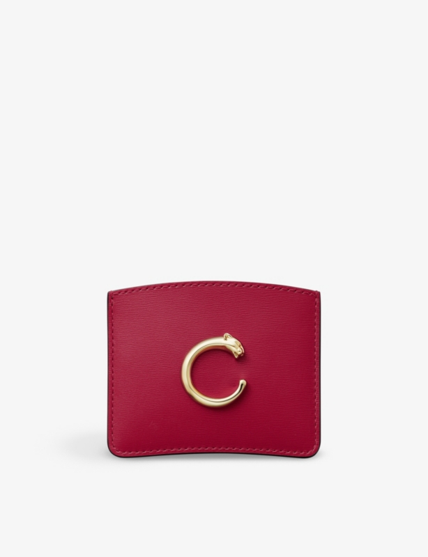 Panthère de Cartier leather cardholder
