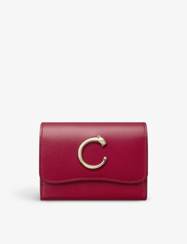 Panthère de Cartier mini leather wallet