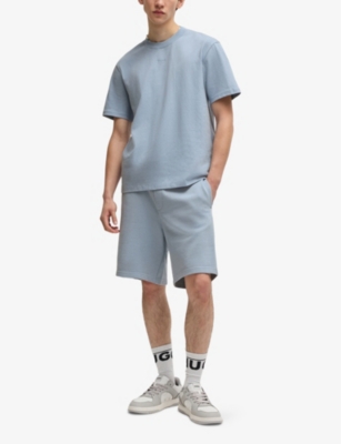 HUGO: Logo-print relaxed-fit cotton T-shirt