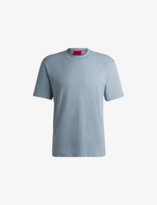 HUGO: Logo-print relaxed-fit cotton T-shirt