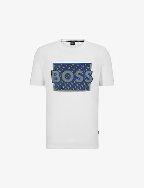 BOSS: Business Leisure logo-print cotton-jersey T-shirt
