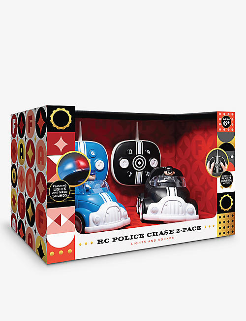 FAO SCHWARZ: Police Chase remote-control toy cars pack of two 35.6cm