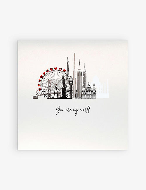 FIVE DOLLAR SHAKE: You Are My World greeting card
