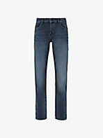 BOSS: Business Leisure straight-leg regular-fit stretch-denim jeans