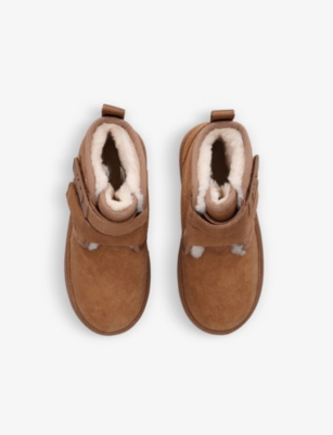 Shop Ugg Brown Neumel Platflorm Suede Boots 7-9 Years