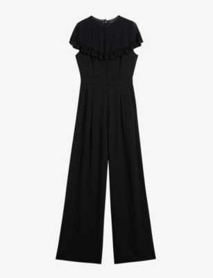Ted Baker Olivvee Cape Jumpsuit In Black