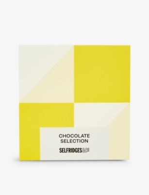 SELFRIDGES SELECTION: Milk, dark and white chocolate selection box 9 pieces 105g
