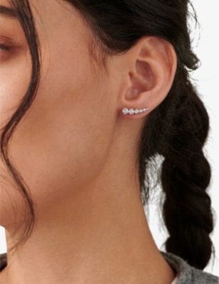 Carat London Carissa Sterling-silver Earrings In Silver