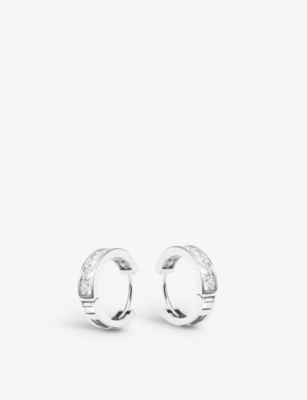 Carat London Waverly Hoop Earrings In Silver