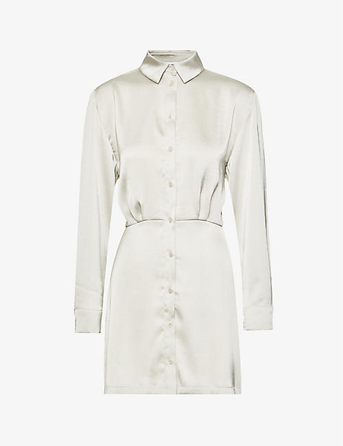 SAMSOE SAMSOE: Liza pleated recycled polyester-blend mini dress