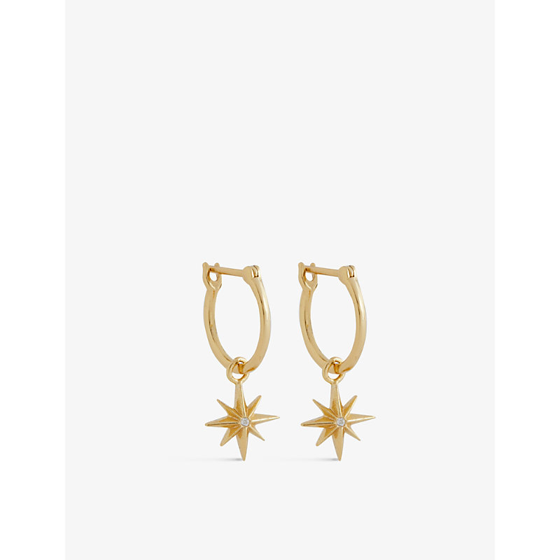 Edge Of Ember Womens Gold Stellar 18ct Yellow Gold-plated Sterling-silver Earrings