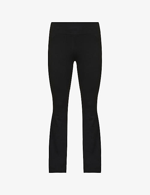 SPLITS59: Raquel high-waisted stretch-woven trousers