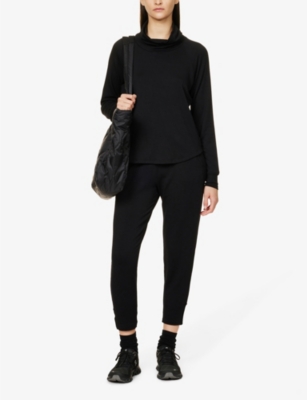 SPLITS59 WOMENS SPLITS59 REENA TAPERED-LEG STRETCH-MODAL JOGGING BOTTOMS 63859479