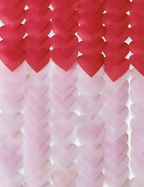 GINGER RAY: Ombre hearts tissue paper backdrop 14.6cm