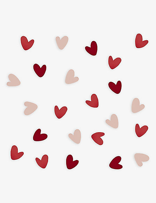 GINGER RAY: Coloured confetti paper hearts