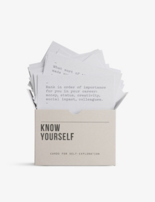 THE SCHOOL OF LIFE: Know Yourself prompt cards set of 60