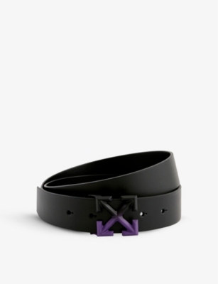 Off-White c/o Virgil Abloh Off White Arrow-embellished Leather Bracelet in  Black for Men