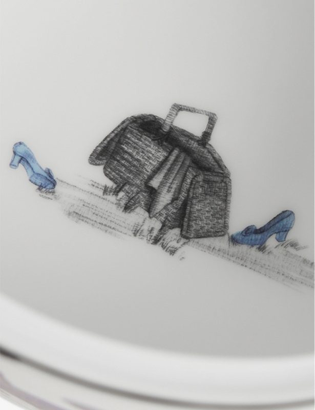 Sheila Bridges Harlem Toile De Jouy Picnic bone china teapot 100ml