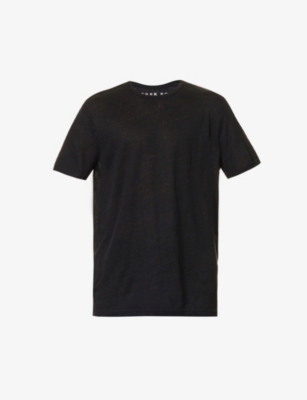 DEREK ROSE: Jordan crewneck linen T-shirt