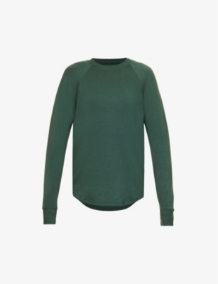 Splits59 Warm Up Fleece Sweatshirt In Military