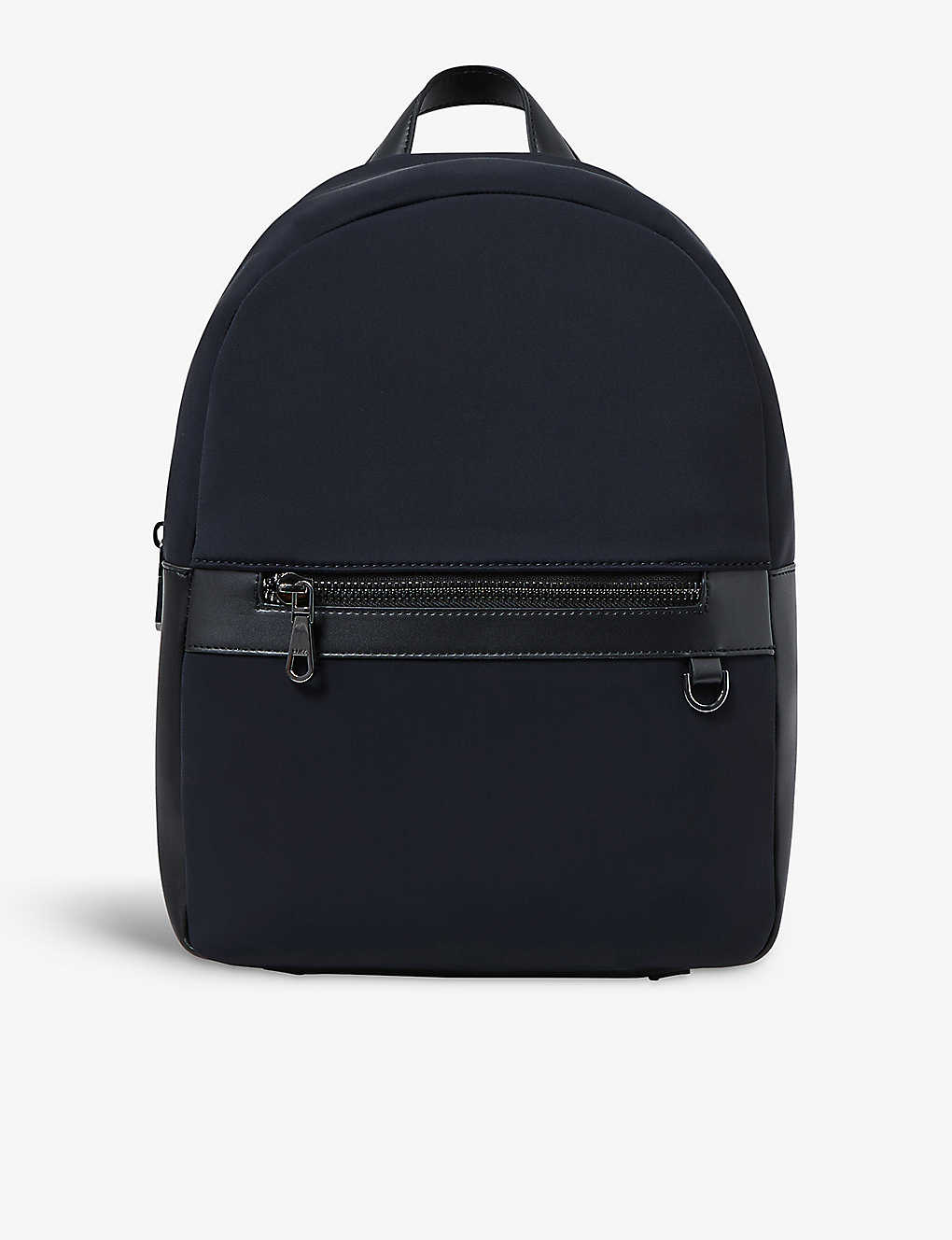 Shop Reiss Men's Dark Navy Drew Top-handle Nylon Backpack