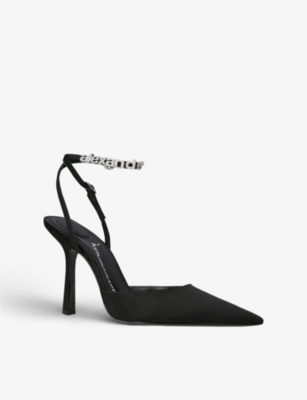 ALEXANDER WANG Lex pointed-toe woven heeled sandals