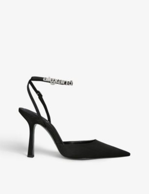 ALEXANDER WANG Lex pointed-toe woven heeled sandals