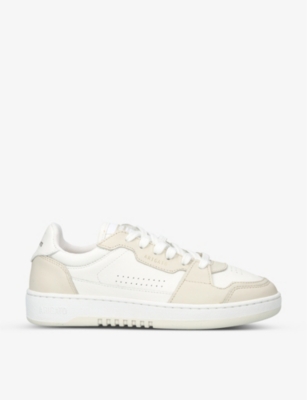 Axel Arigato Dice Lo Sneakers In White Leather In Beige Comb
