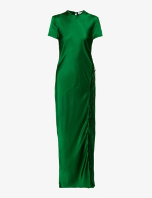 MOTHER OF ALL: Vivian cut-out silk-blend maxi dress