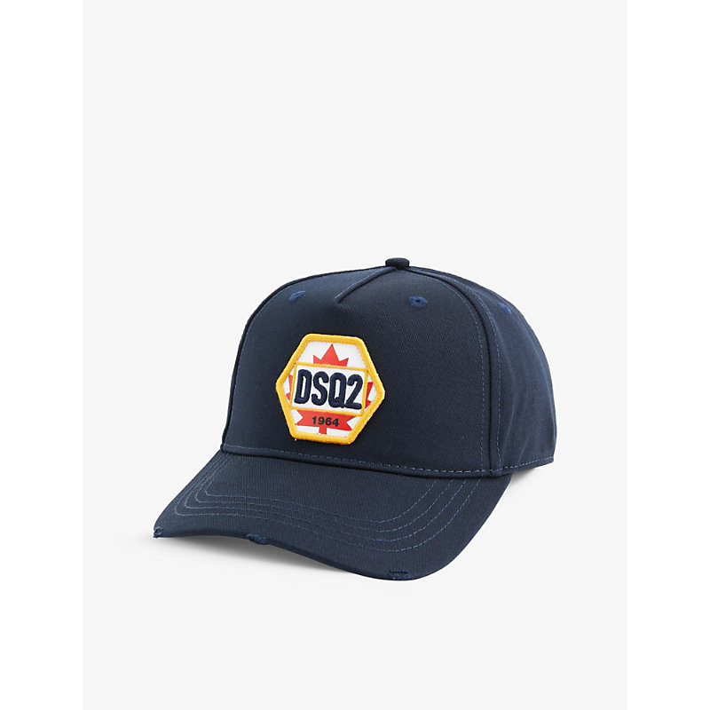 Dsquared2 Acc Dsquared2 Men's Navy 1964 Embroidered-appliqué Cotton Baseball Cap