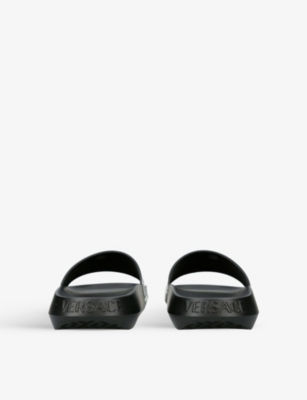 VERSACE Logo-print rubber sliders