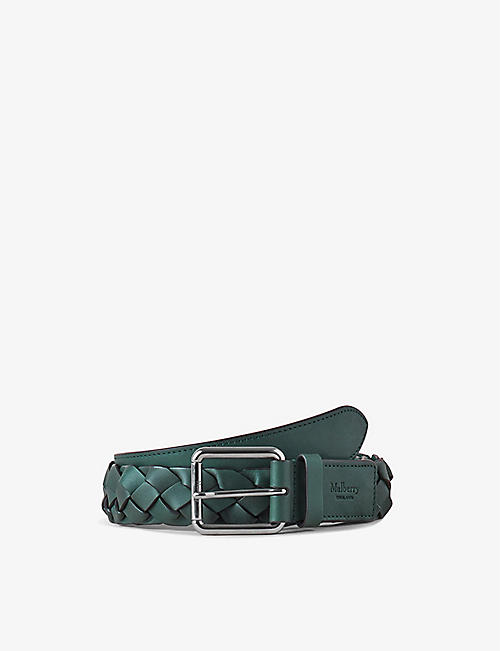 MULBERRY: Heritage braided leather belt