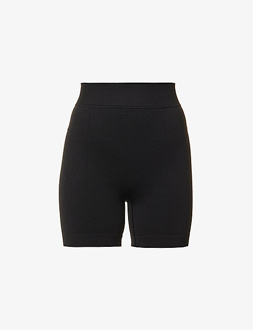 CALVIN KLEIN: Chevron-pattern stretch-woven shorts