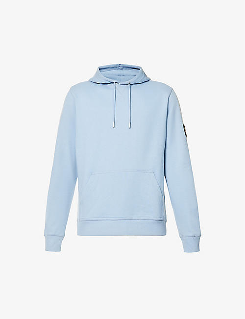 CK JEANS: Brand-patch relaxed-fit cotton-jersey hoody