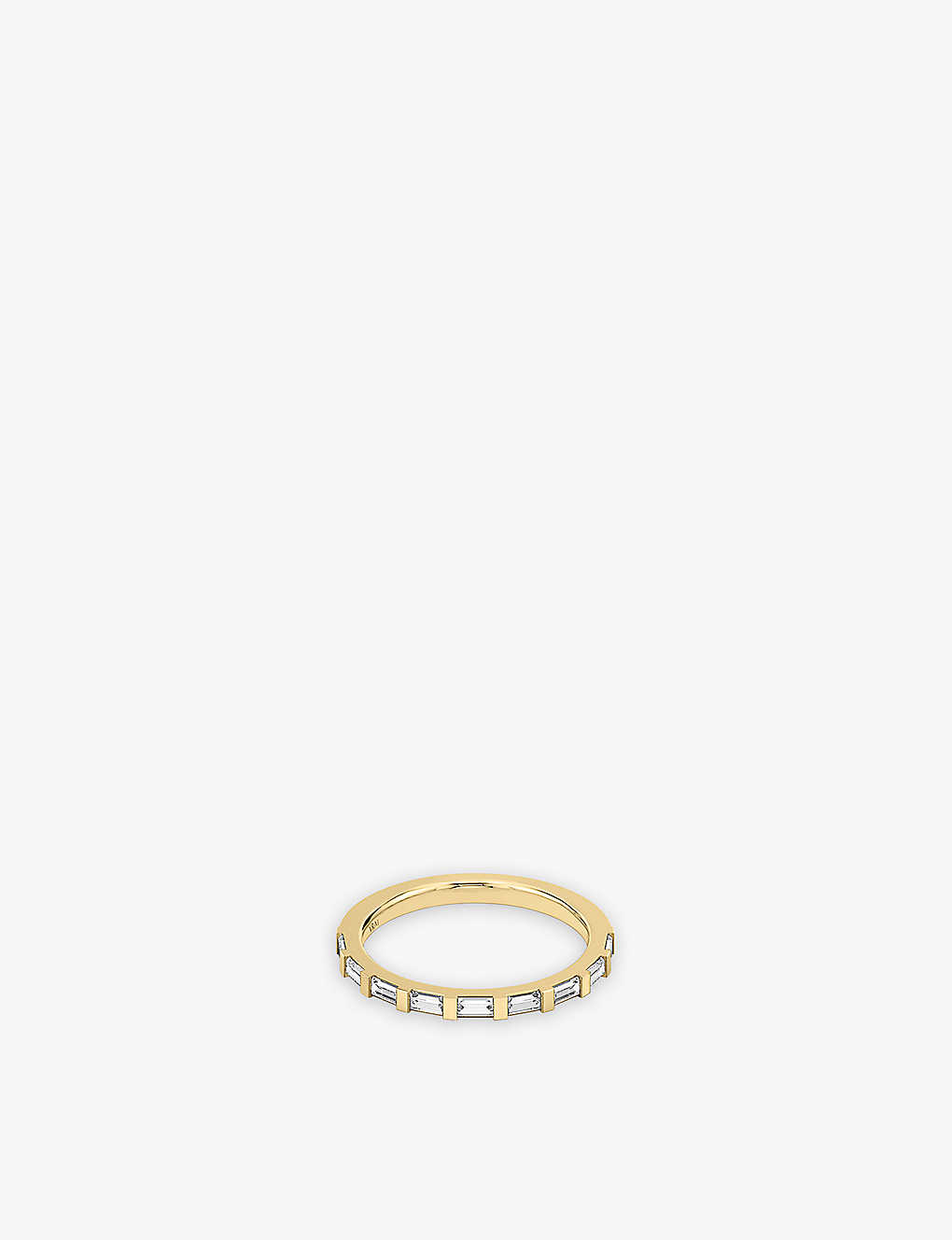 Vrai Womens 14k Yellow Gold Infinity 14ct Yellow-gold And 0.78ct Baguette-cut Lab-grown Diamond Ring