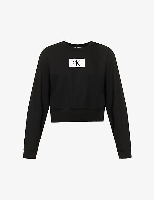 CALVIN KLEIN: 1996 Lounge logo-print cotton and recycled-cotton sweatshirt