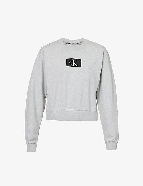 CALVIN KLEIN: 1996 Lounge logo-print cotton and recycled-cotton sweatshirt