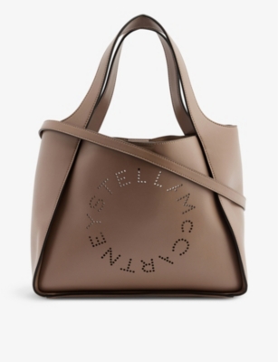 Stella Mccartney Womens Moss Circle Faux-leather Tote Bag