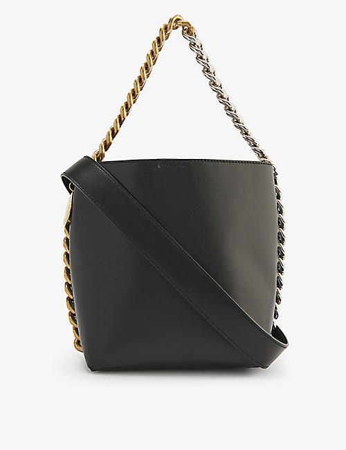 STELLA MCCARTNEY: Frayme small faux-leather bucket bag