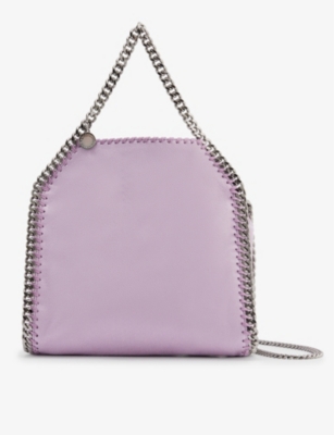 Stella Mccartney Mini Chain Tote In Lilac
