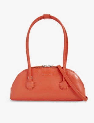 ☆MARGE SHERWOOD☆ BESSETTE SHOULDER STRAP tangerine crink Marge Sherwood Womens Tangerine Crinkle Bessette Crinkled