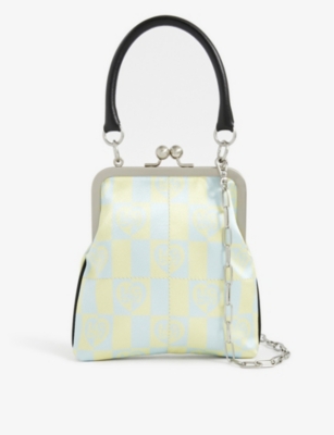 Margesherwood Bolita Logo-print Woven Top-handle Bag In
