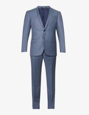 Emporio Armani G-line Virgin Wool Suit In Azzurro | ModeSens